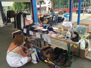 Vide-grenier 2016 de l'association de quartier Croisettes-Tuileries et environs à Epalinges